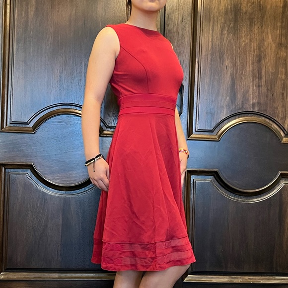 Calvin Klein Red Dress NWT - Picture 3 of 5